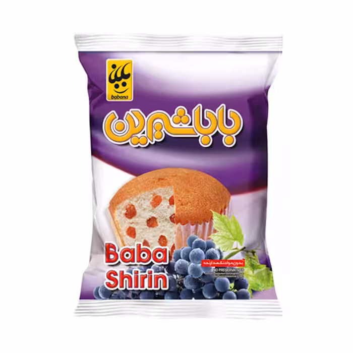 کیک روغنی کشمشی بابا شیرین 55 گرمی