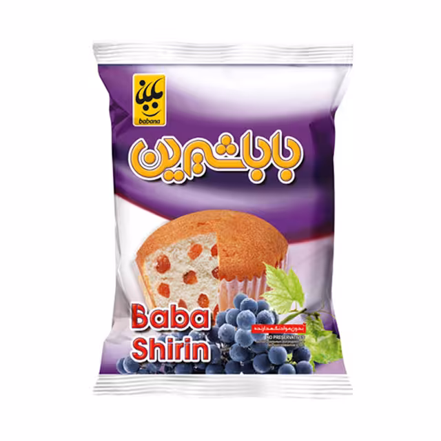 کیک روغنی کشمشی بابا شیرین 55 گرمی