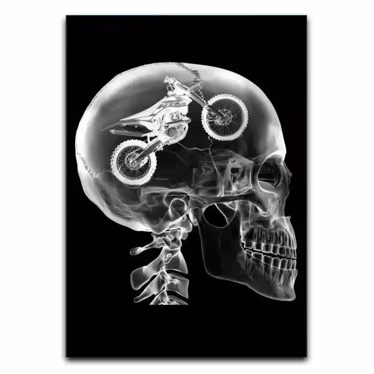 تابلو ذهن موتورسوار