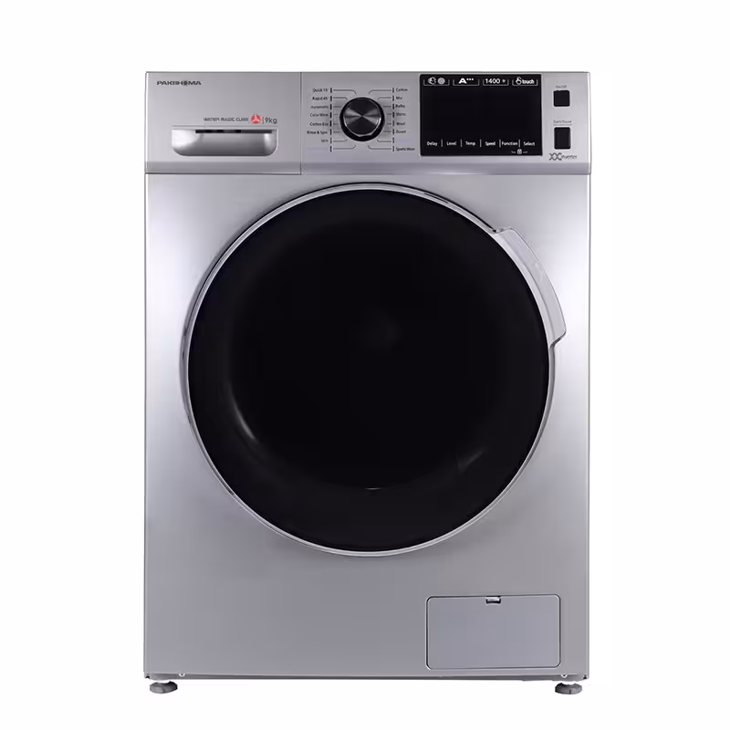 ماشین لباسشویی پاکشوما 9 کیلویی سیلور مدل TFB-96413 ST