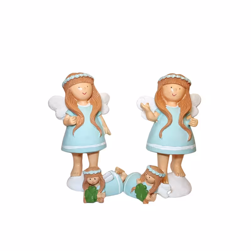 مجسمه مدل فرشته بالدار بسته 4 عددی