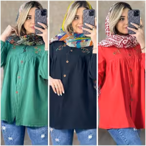 مانتو اسپرت زنانه نخی مدل ماهی