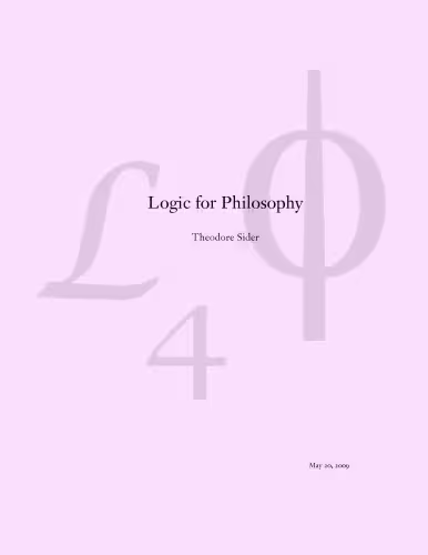خرید و دانلود نسخه کامل کتاب Logic for Philosophy
