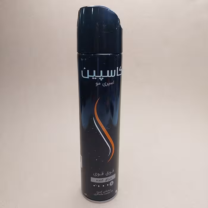 عمده فروشی اسپری حالت دهنده مو کاسپین مدل MEGA HOLD حجم 250 میل ( براق کننده ) 90042