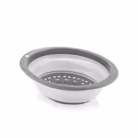 آبکش بیضی تاشو کیولوکس مدل آیسا رنگ طوسی کد L005702