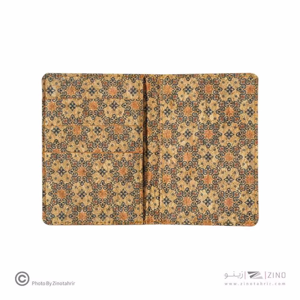 کیف پاسپورت چوب پنبه باروک لیام کدL-18006