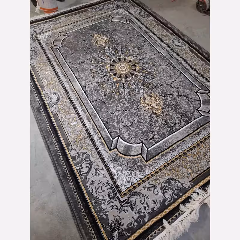 فرش ماشینی کاشان 440شانه بی سی اف9متری طرح پناه دودی (باارسال رایگان)