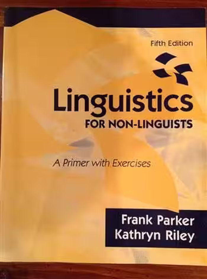 کتاب Linguistics for Non Linguists 5th