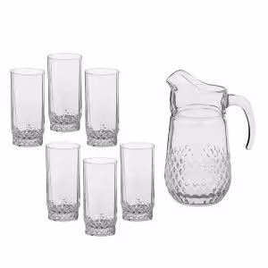 ست پارچ و لیوان 7 پارچه پاشاباغچه مدل Samba کد 97675