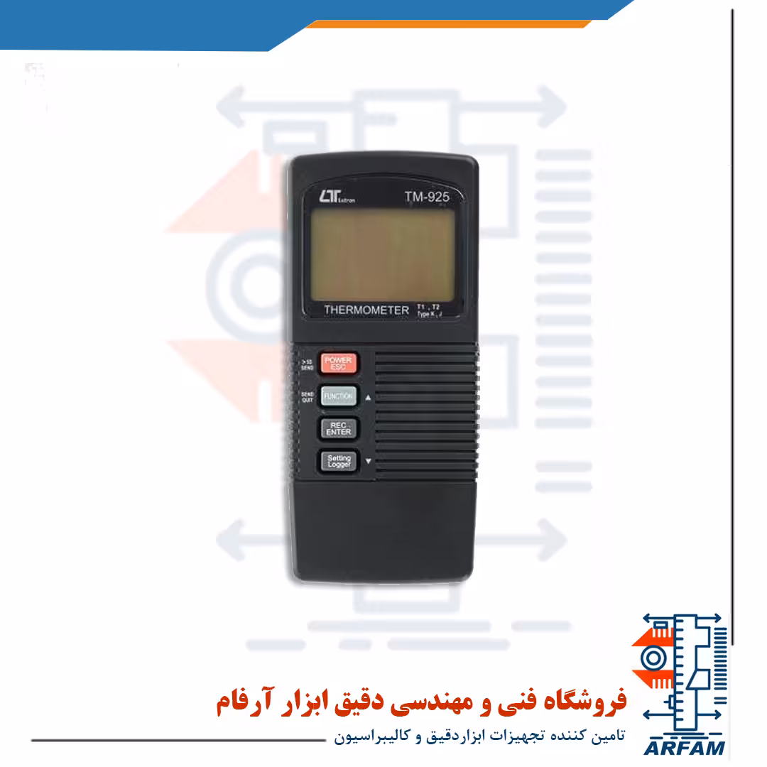 دماسنج ترموکوپلی نوع K و J دو کانال لترون مدل LUTRON TM-925