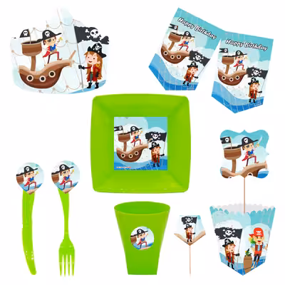  مجموعه 72 عددی تم تولد طرح دزدان دریایی