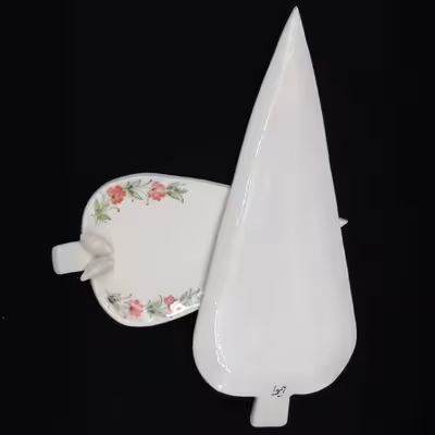 شیرینی خوری سرامیکی هیوا طرح سرو شیراز کد 10918957 مجموعه 2عددی