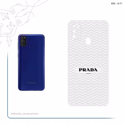 برچسب پوششی ماهوت مدل Prada مناسب برای گوشی موبایل سامسونگ Galaxy M21