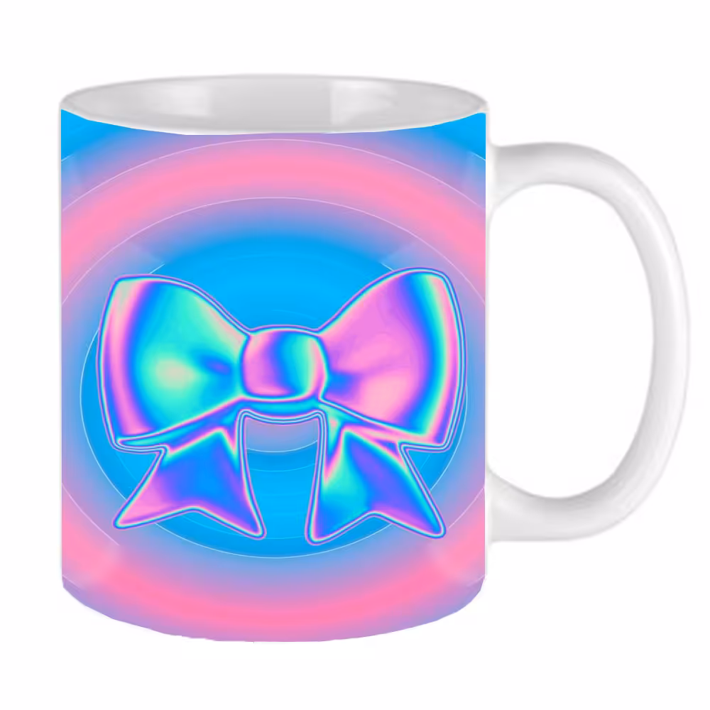 ماگ طرح دخترونه مدل پاپیون