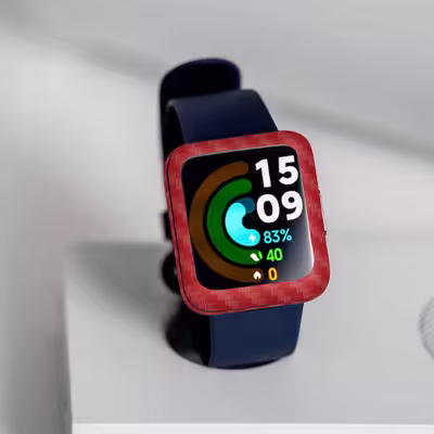 برچسب ماهوت طرح Red-Fiber مناسب برای ساعت هوشمند شیائومی Redmi Watch 2 Lite