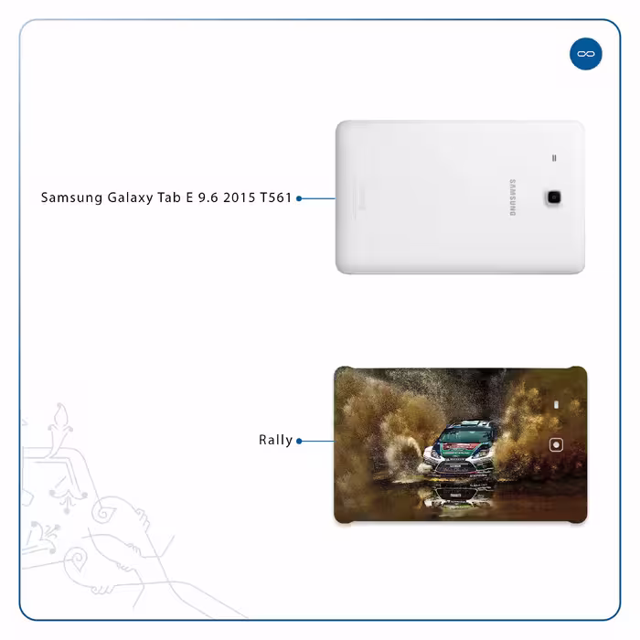 برچسب پوششی ماهوت مدل Rally مناسب برای تبلت سامسونگ Galaxy Tab E 9.6 2015 T561