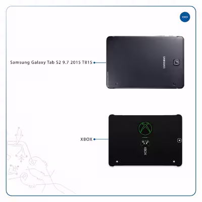 برچسب پوششی ماهوت مدل XBOX مناسب برای تبلت سامسونگ Galaxy Tab S2 9.7 2015 T815
