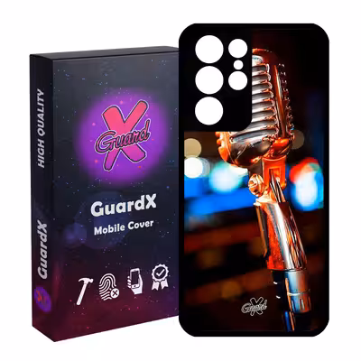 کاور گارد ایکس طرح میکروفون مدل Glass10259 مناسب برای گوشی موبایل سامسونگ Galaxy S21 Ultra