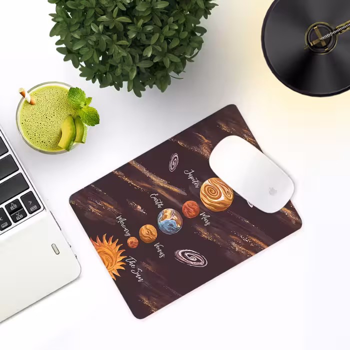 ماوس پد ترمه طراحان ایده مدل سیارات رنگی کد cfp1535