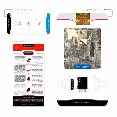 برچسب پوششی ماهوت مدل Collage of Skyscraper مناسب برای گوشی موبایل سامسونگ Galaxy S20