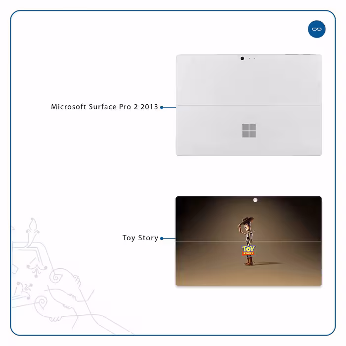 برچسب پوششی ماهوت مدل Toy Story مناسب برای تبلت مایکروسافت Surface Pro 2 2013