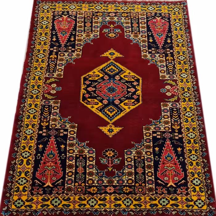 فرش دستبافت یک و نیم متری کد 1265