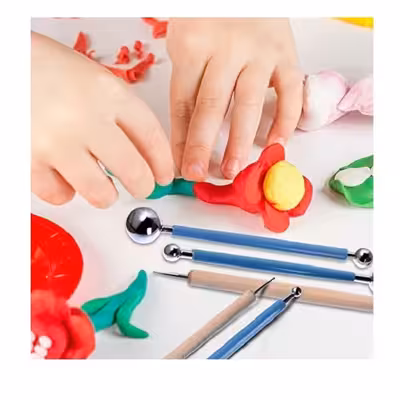 ابزار سفالگری به گز مدل داتینگ نقطه کوبی مجموعه 5 عددی