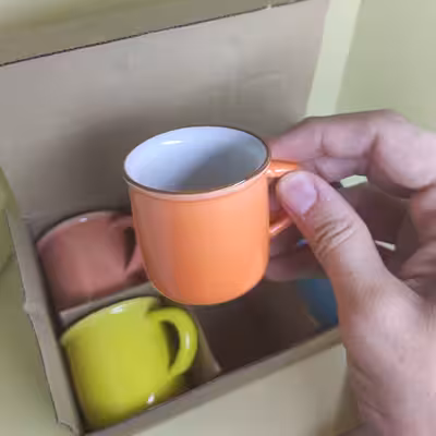 فنجان قهوه خوری سرامیکی مدل espresso بسته 6 عددی