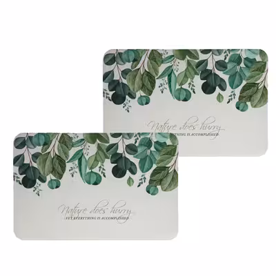 زیربشقابی طرح برگ کد 8119 مجموعه 2عددی