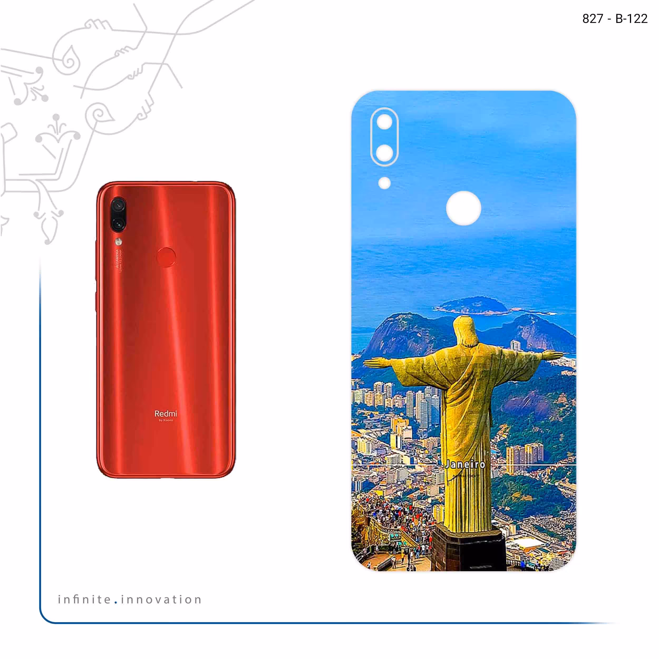 برچسب پوششی ماهوت مدل City of Rio de Janeiro مناسب برای گوشی موبایل شیائومی Redmi Note 7