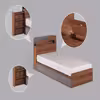 تخت خواب یک نفره مدل d1373 سایز 120×200 سانتی متر 