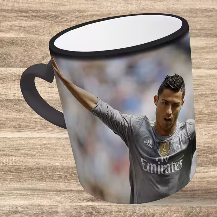 ماگ حرارتی مدل دسته قلبی طرح رونالدو کد 199