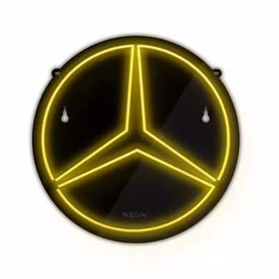 چراغ دیواری نئون دیزاین طرح Benz-BL_YL