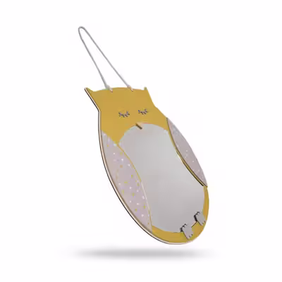 آینه دکوراتیو طرح جغد مدل MKids33C