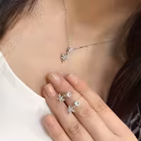 نیمست نقره جواهری کد 00459