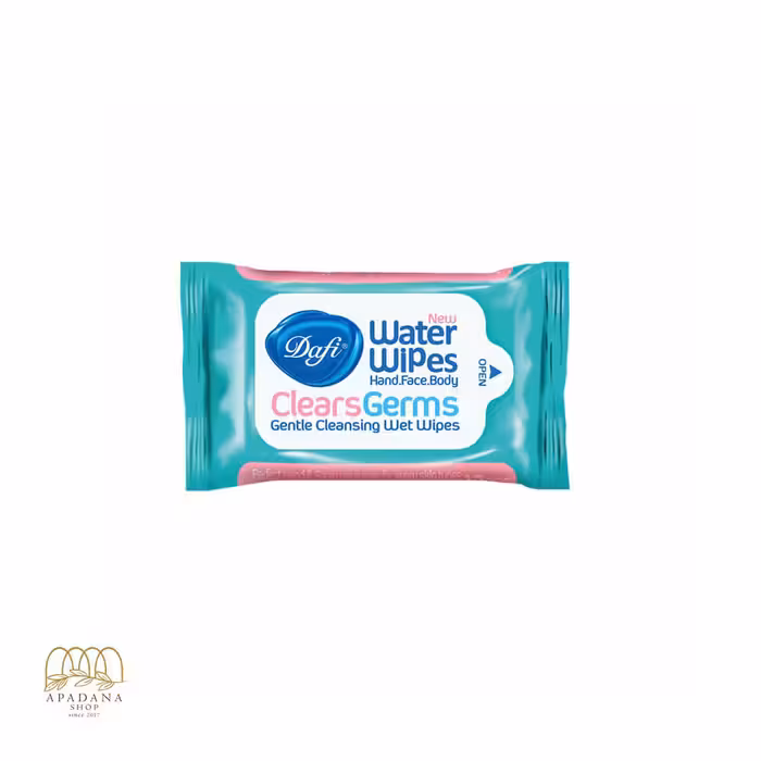 دستمال مرطوب پاک کننده دست و صورت آنتی باکتریال دافی 12 عدد
