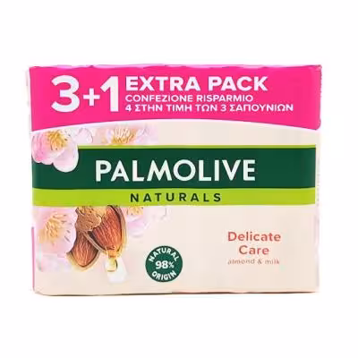 صابون پالمولیو PALMOLIVE مدل عصاره بادام و شکوفه بسته 4 عددی