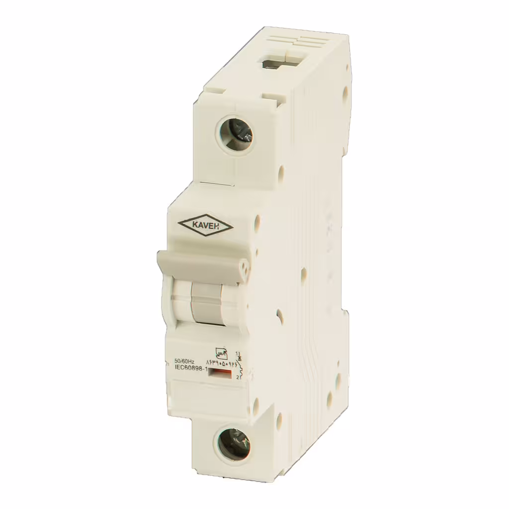 کلید مینیاتوری 10 آمپر تک فاز AC الکترو کاوه کد 10A-45KA-1P