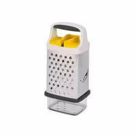 رنده Joseph Joseph مدل 20225 | دارای محفظه داخلی برای جمع‌آوری مواد غذایی | مجهز به محافظ انگشت برای ایمنی بیشتر | تیغه از جنس استیل ضدزنگ | طراحی ارگونومیک و کم‌جا | مناسب برای رنده‌کردن سبزیجات، پنیر و میوه‌ها