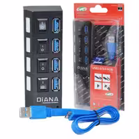هاب 4 پورت  USB3 DIANA