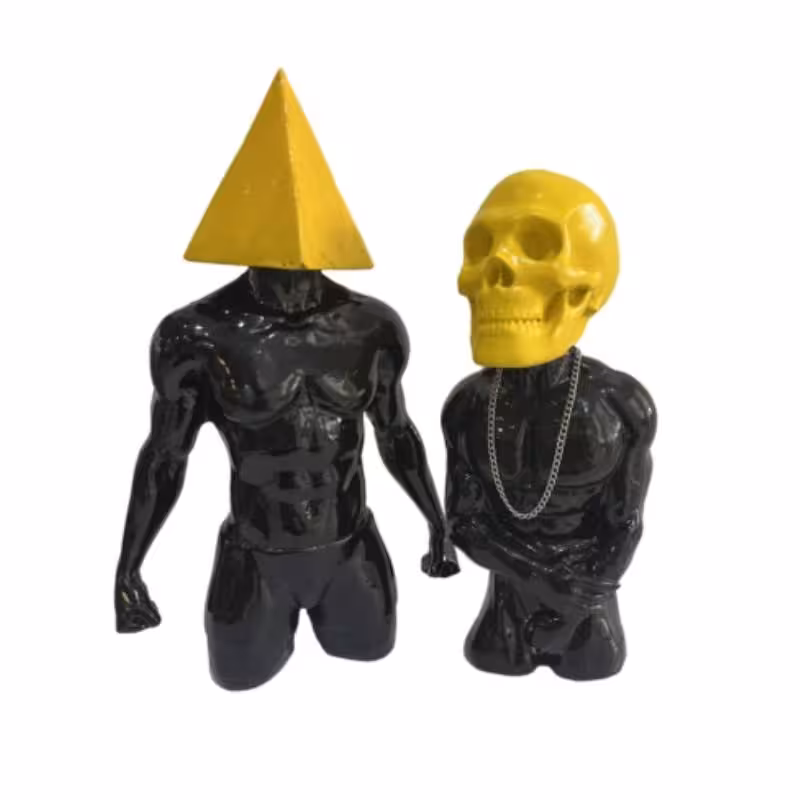 مجسمه اسکلت بدن ساز مجموعه 2 عددی