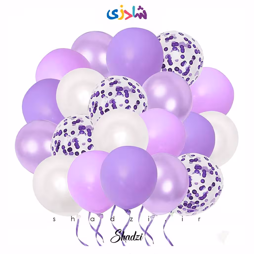 پک 20عددی بادکنک بنفش