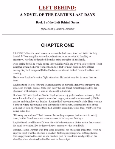 خرید و دانلود نسخه کامل کتاب A Novel of the Earth's Last Days (Left Behind 01)