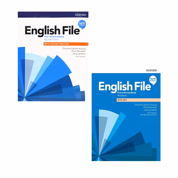 انگلیش فایل پریاینترمدیت ویرایش چهارم | English File Pre-Intermediate (SB WB Audio) 4th | خرید کتاب زبان | خرید لوازم التحریر | چی کتاب | بالاترین تخفیف و ارسال رایگان
