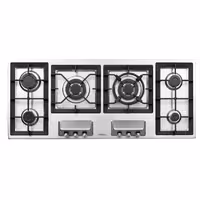 اجاق گاز رومیزی شش شعله مدل S-6125 استیل البرز