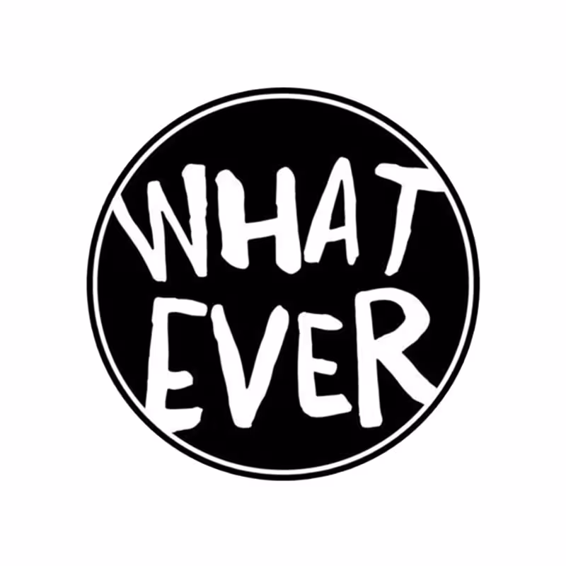 استیکر طرح what ever