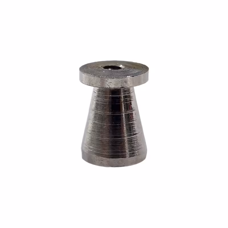 پایه مخروطی برنجی نقره ای