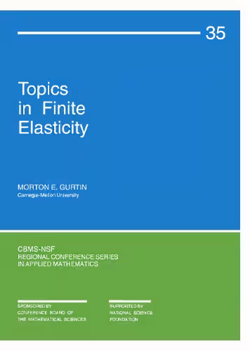 خرید و دانلود نسخه کامل کتاب Topics in finite elasticity