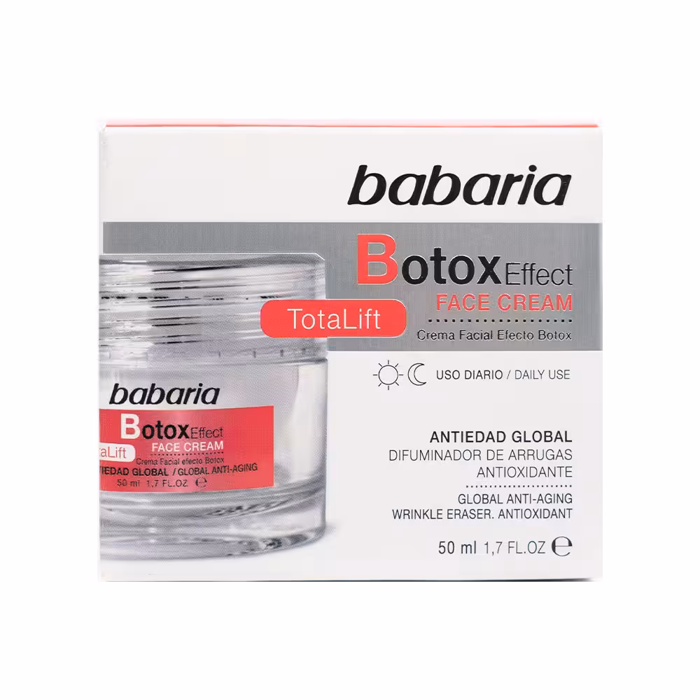 کرم ضد چروک صورت باباریا مدل بوتاکس افکت حجم 50 میل