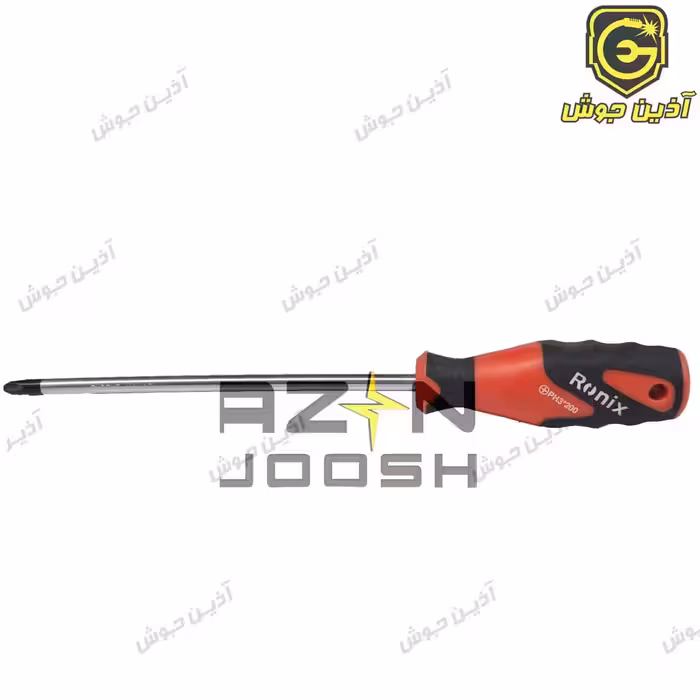 پیچ گوشتی چهارسو 200*8 (PH3) دسته TPR رونیکس Ronix مدل RH-2886